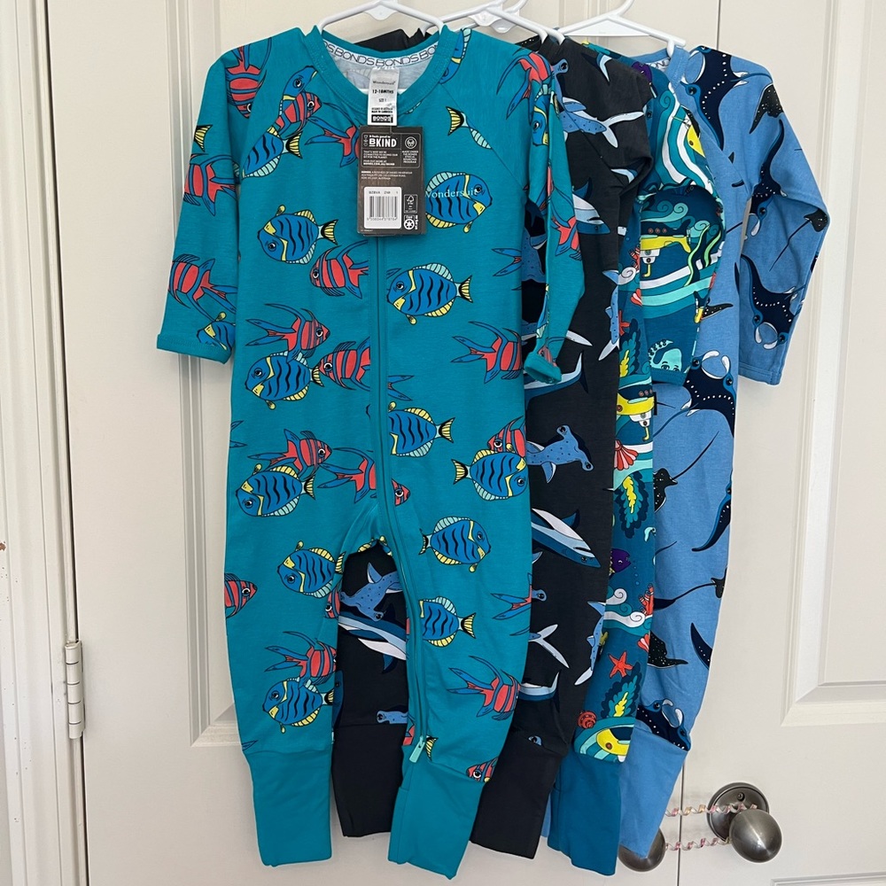 New Boys Bonds Wondersuit - Fish